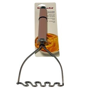 KitchenAid Stainless Steel Potato Masher Matte Rose Pink KE008OHDRA New